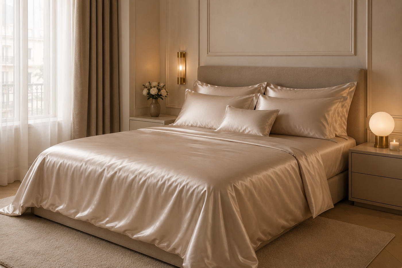 Chambre élégante — Houssea soie