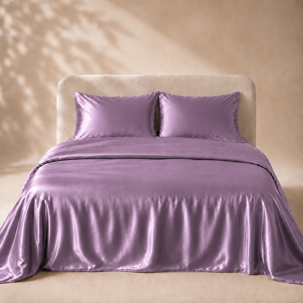 Housse de Couette Violette en Soie de Mûrier