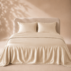 Housse de Couette Champagne en Soie de Mûrier