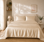 Housse de Couette Champagne en Soie de Mûrier