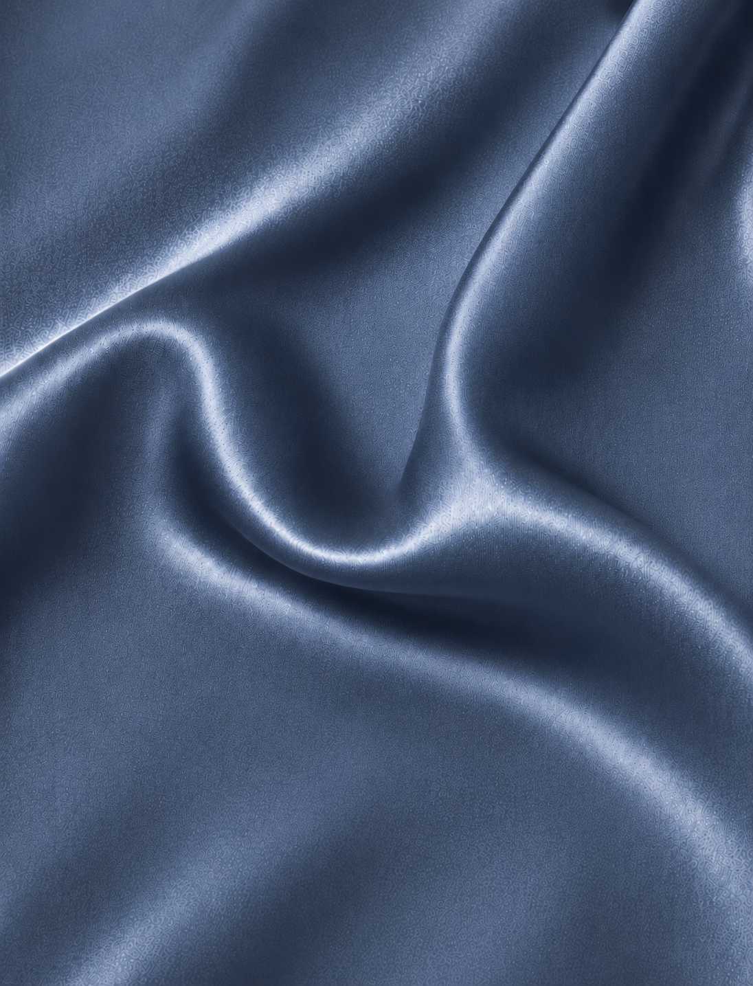 Drap Housse Bleu Foncé en Soie de Mûrier
