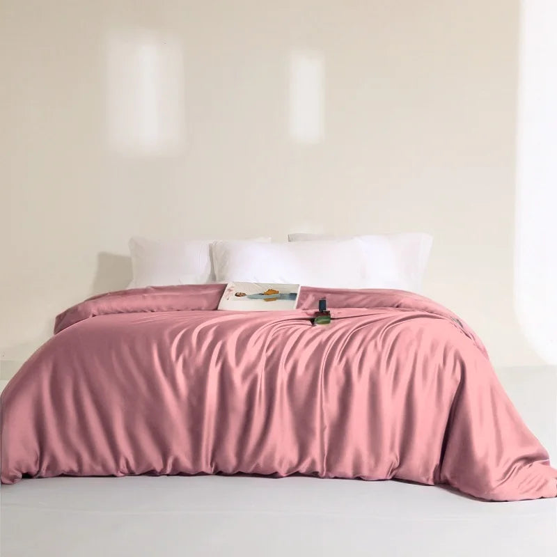 Housse de Couette en Soie Pink