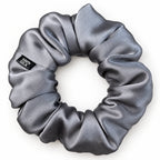 Chouchou en soie de mûrier, coloris Anthracite
