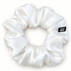 Chouchou en soie de mûrier, coloris Blanc