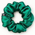 Chouchou en soie de mûrier, coloris Vert forêt