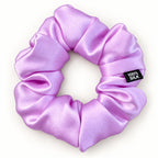 Chouchou en soie de mûrier, coloris Violet