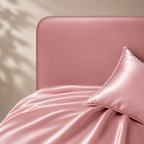 Drap Housse en Soie Rose