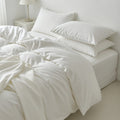 Houssea Housse de Couette Blanche - Élégance et Douceur Absolue