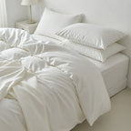 Houssea Housse de Couette Blanche - Élégance et Douceur Absolue