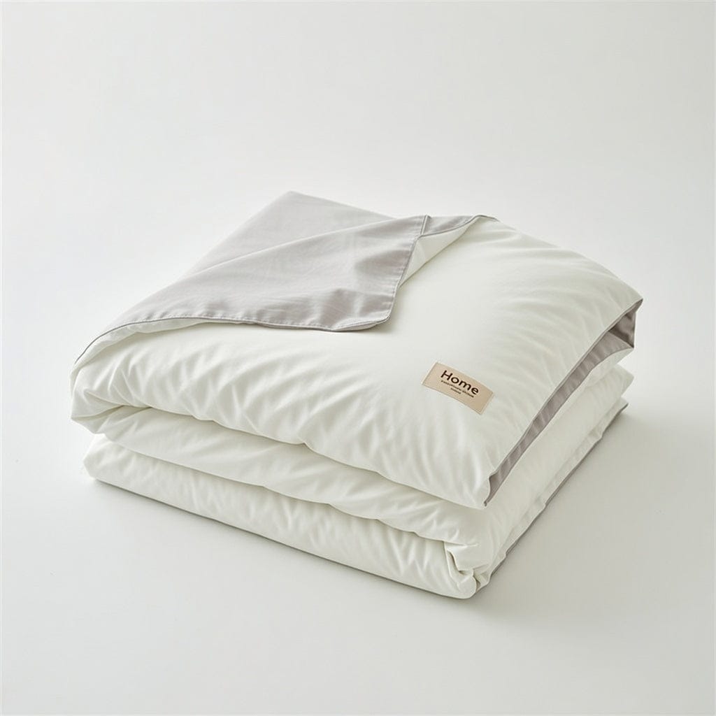 Houssea Housse de Couette Blanche en Coton - Confort Absolu