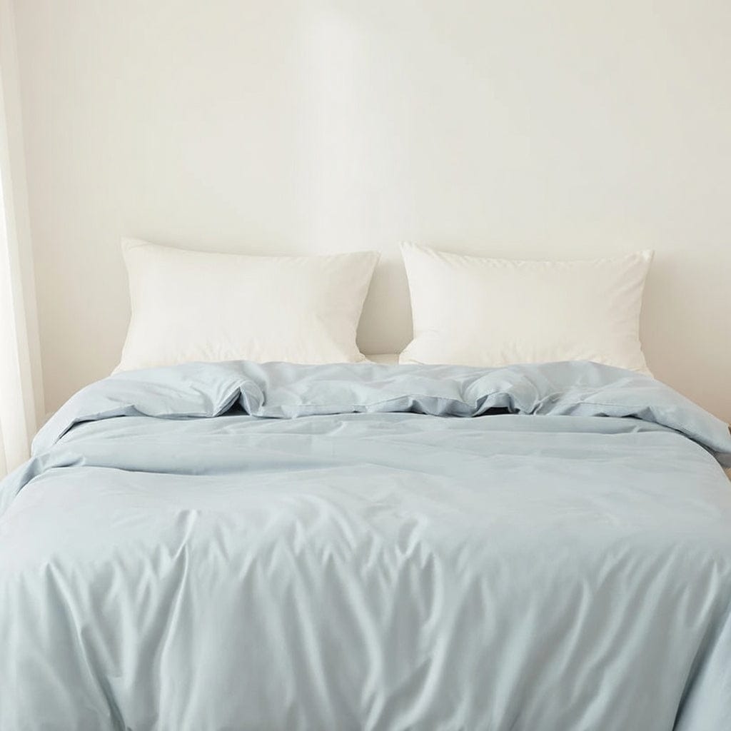 Houssea Housse de Couette Bleu Ciel en Coton Premium - Douceur Absolue