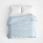 Houssea Housse de Couette Bleu Ciel en Coton Premium - Douceur Absolue