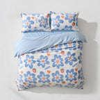 Houssea Housse de Couette Bleu Nuit - Confort Velouté