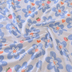 Houssea Housse de Couette Bleu Nuit - Confort Velouté