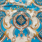 Houssea Housse de Couette Bleue Bohème - Confort Velouté Premium