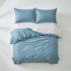 Houssea Housse de Couette Bleue - Confort Luxueux en Coton