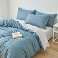 Houssea Housse de Couette Bleue - Confort Luxueux en Coton