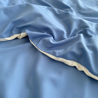 Houssea Housse de Couette Bleue - Confort Luxueux en Coton Mélangé