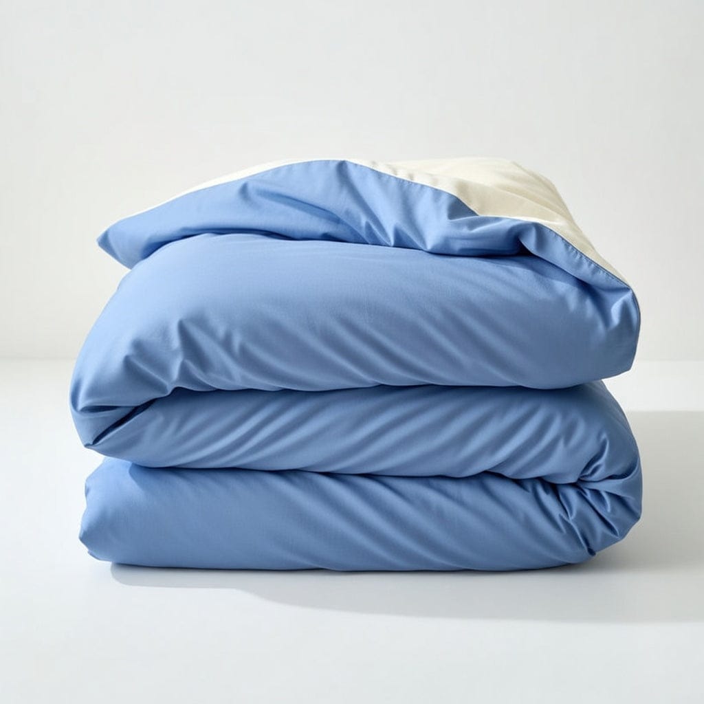 Houssea Housse de Couette Bleue - Confort Luxueux en Coton Mélangé