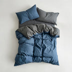 Houssea Housse de Couette Bleue - Élégance et Douceur Absolue