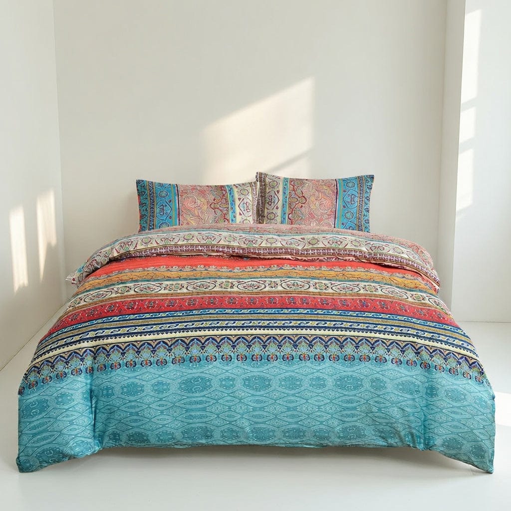 Houssea Housse de Couette Bohème en Microfibre - Confort Luxueux