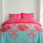 Houssea Housse de Couette Bohème en Microfibre - Confort Luxueux