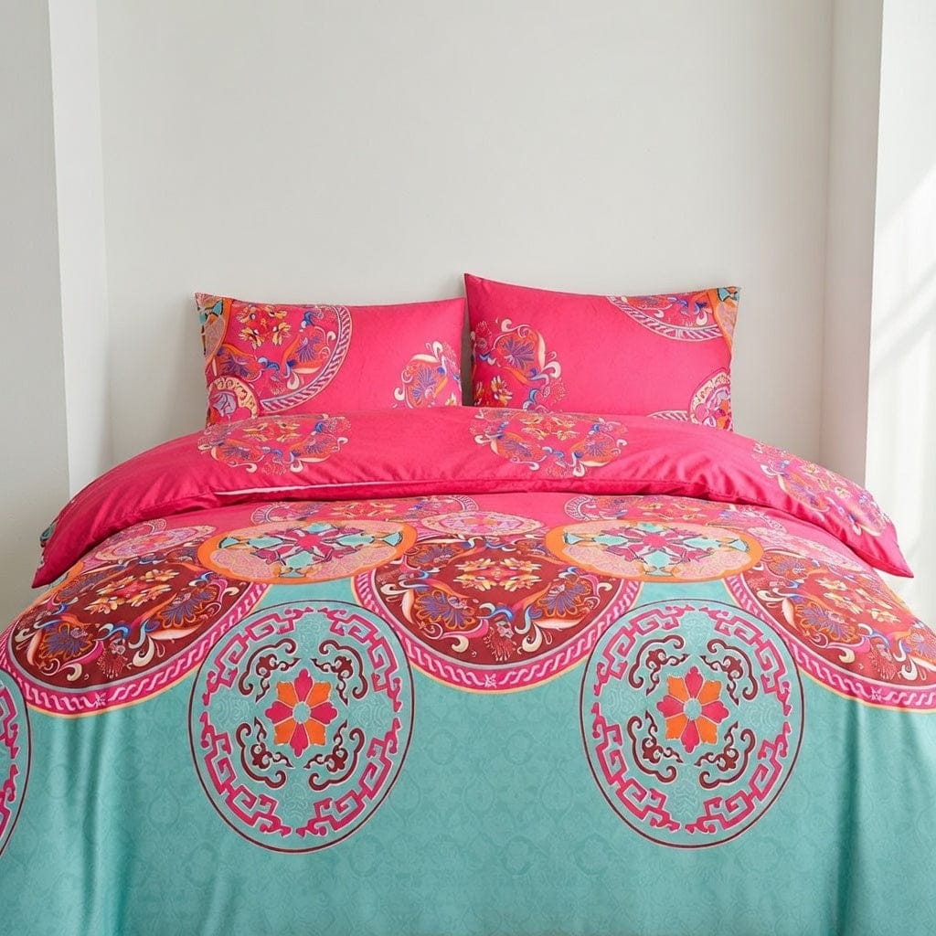 Houssea Housse de Couette Bohème en Microfibre - Confort Luxueux