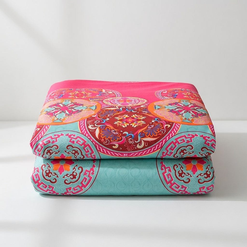 Houssea Housse de Couette Bohème en Microfibre - Confort Luxueux
