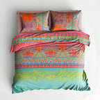 Houssea Housse de Couette Bohème Microfibre - Confort et Élégance