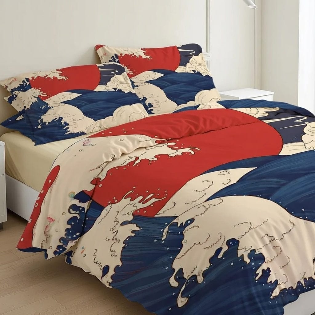 Houssea Housse de Couette Bord de Mer en Coton - Fantaisie