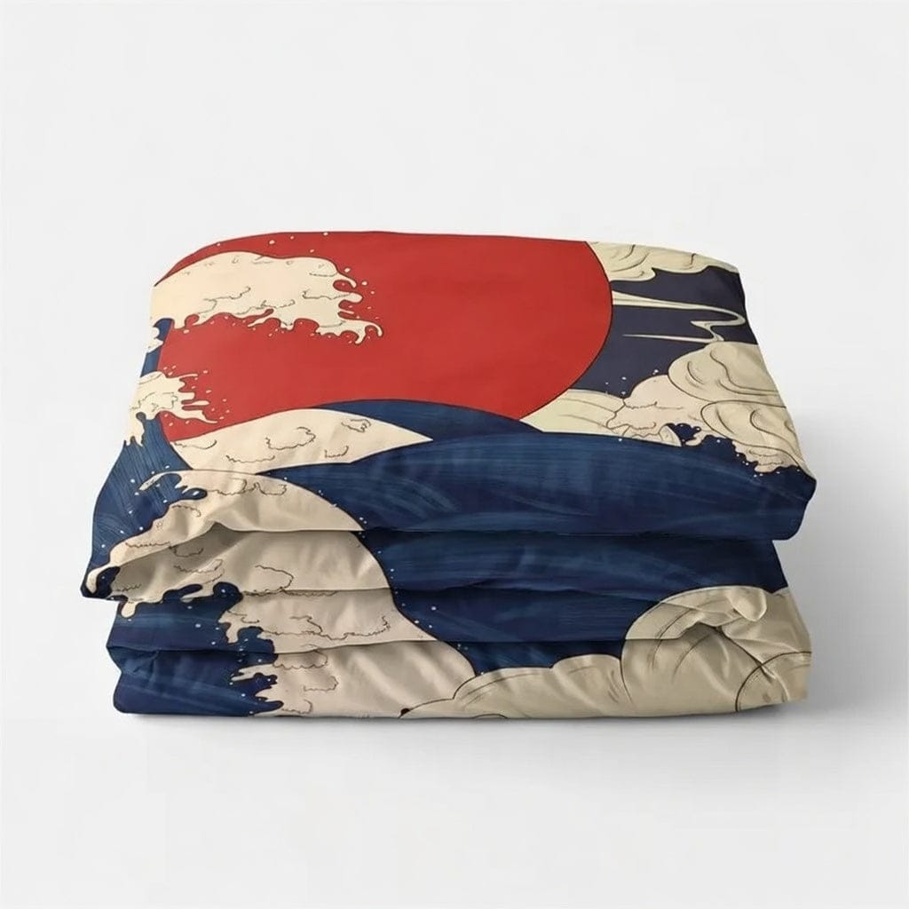 Houssea Housse de Couette Bord de Mer en Coton - Fantaisie