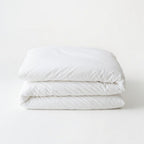 Houssea Housse de Couette Coton Blanc - Confort Luxueux et Pureté