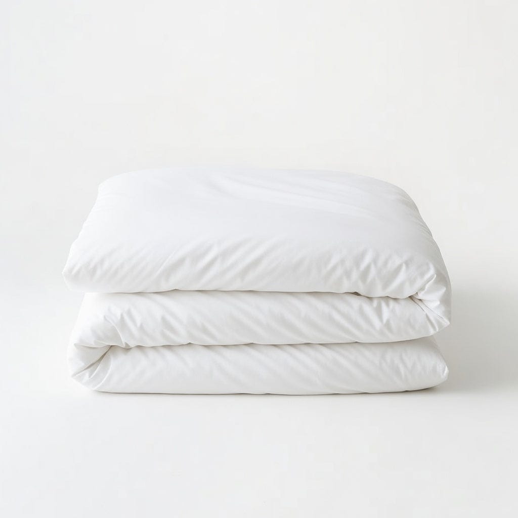 Houssea Housse de Couette Coton Blanc - Confort Luxueux et Pureté