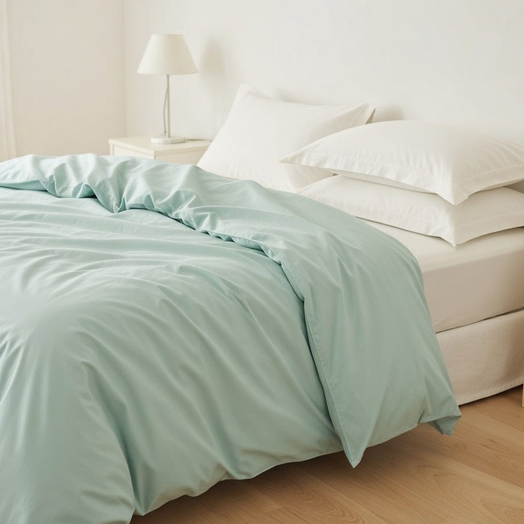 Houssea Housse de Couette Coton Bleu Nuit - Confort Absolu