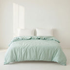 Houssea Housse de Couette Coton Bleu Nuit - Confort Absolu