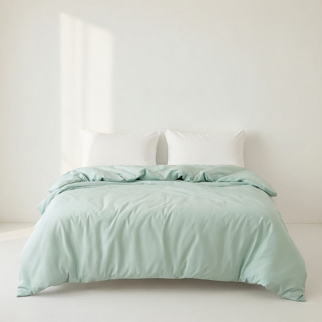 Houssea Housse de Couette Coton Bleu Nuit - Confort Absolu
