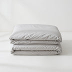 Houssea Housse de Couette Coton Gris - Confort Luxueux Toutes Tailles