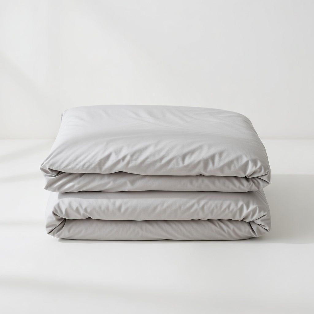 Houssea Housse de Couette Coton Gris - Confort Luxueux Toutes Tailles