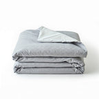 Houssea Housse de Couette Coton Lavé Grise - Confort Sophistiqué