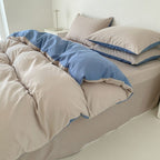Houssea Housse de Couette Coton Premium - Confort Absolu Toutes Saisons