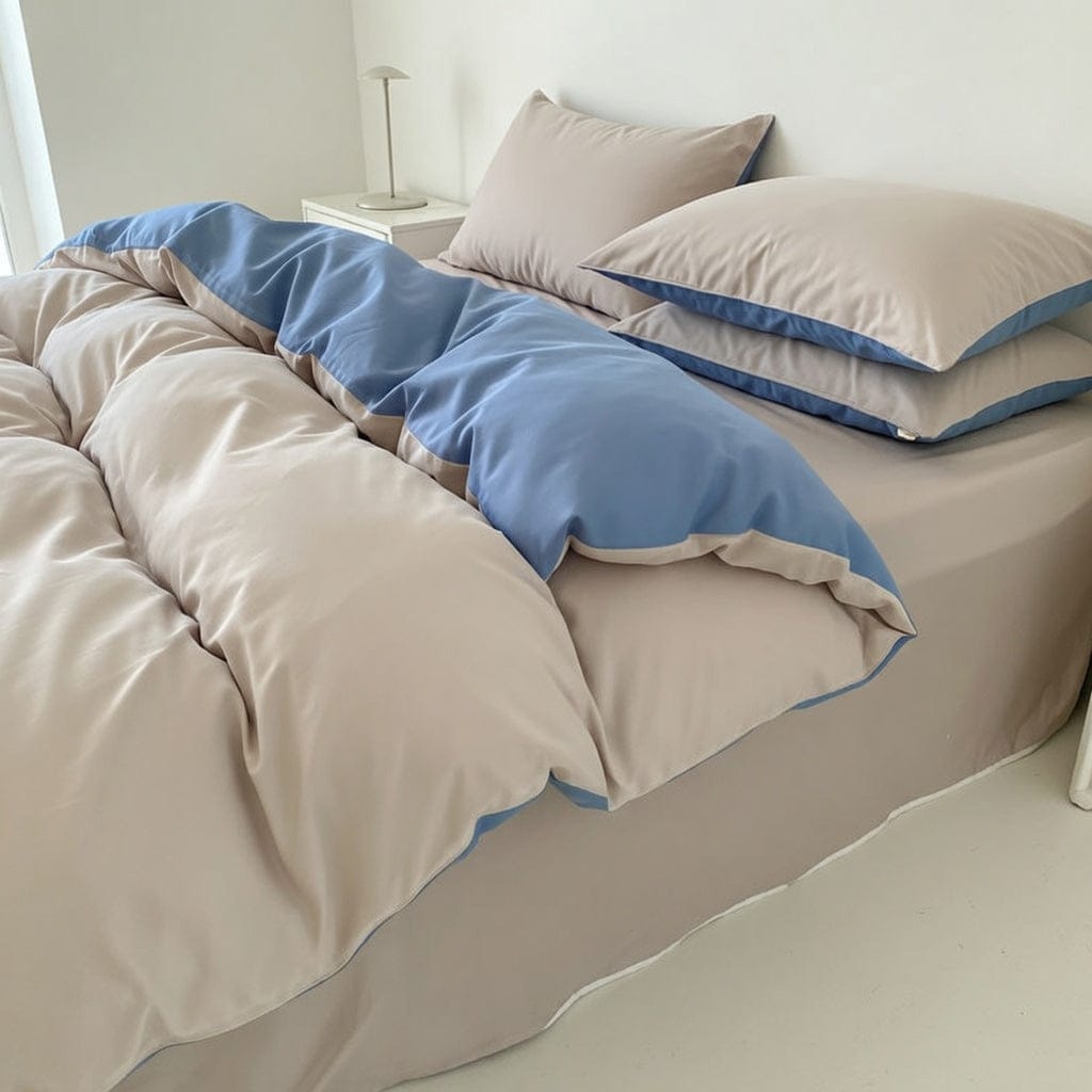 Houssea Housse de Couette Coton Premium - Confort Absolu Toutes Saisons