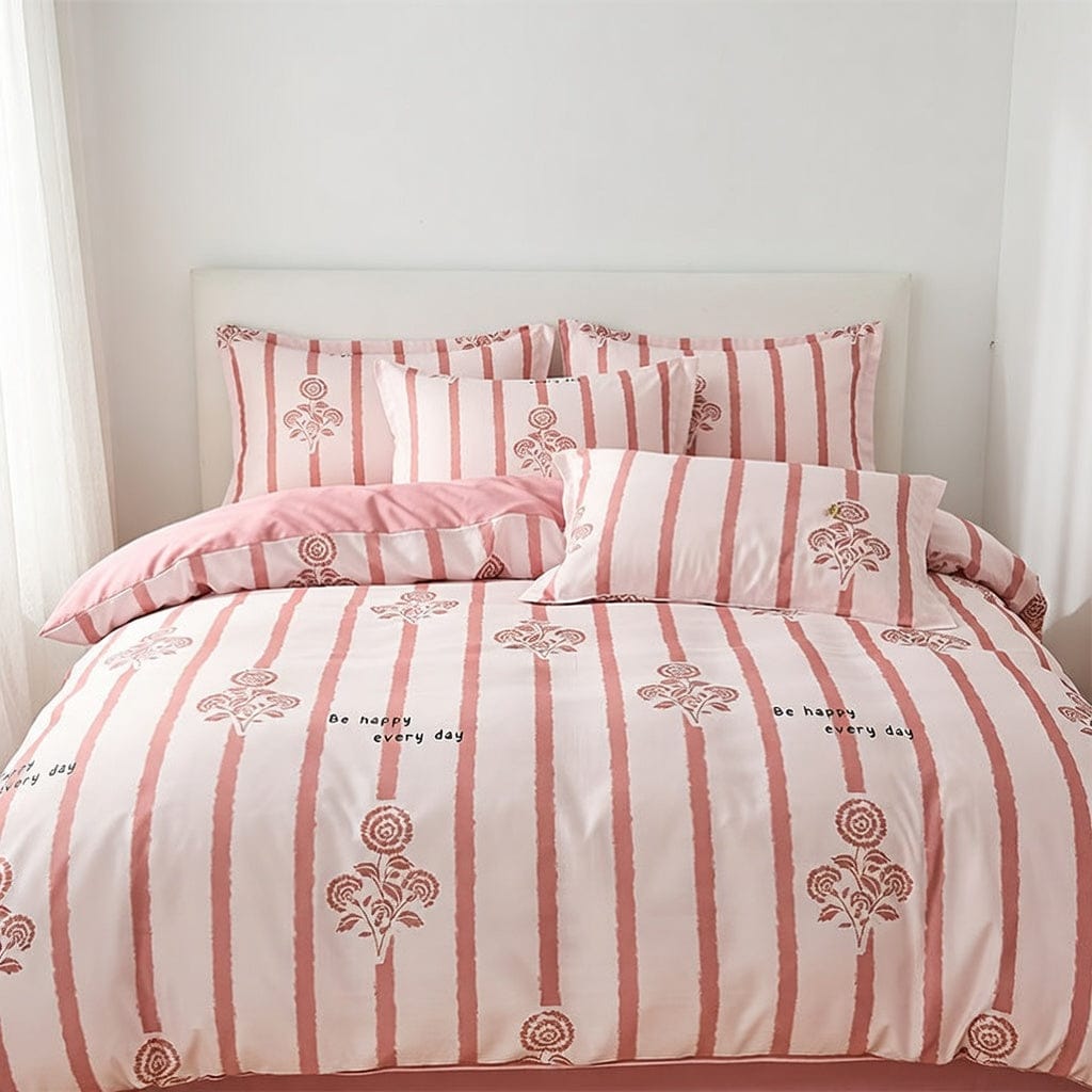 Houssea Housse de Couette Coton Rayures - Confort et Élégance