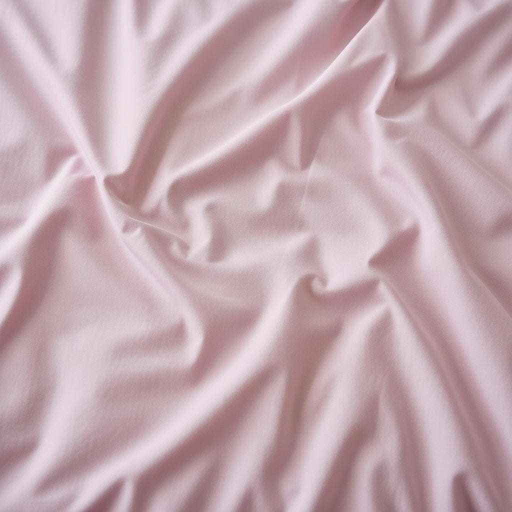 Houssea Housse de Couette Coton Rose Poudré - Confort Luxueux