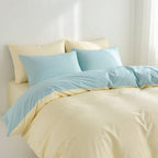 Houssea Housse de Couette en Coton Lavé pour un Confort Absolu