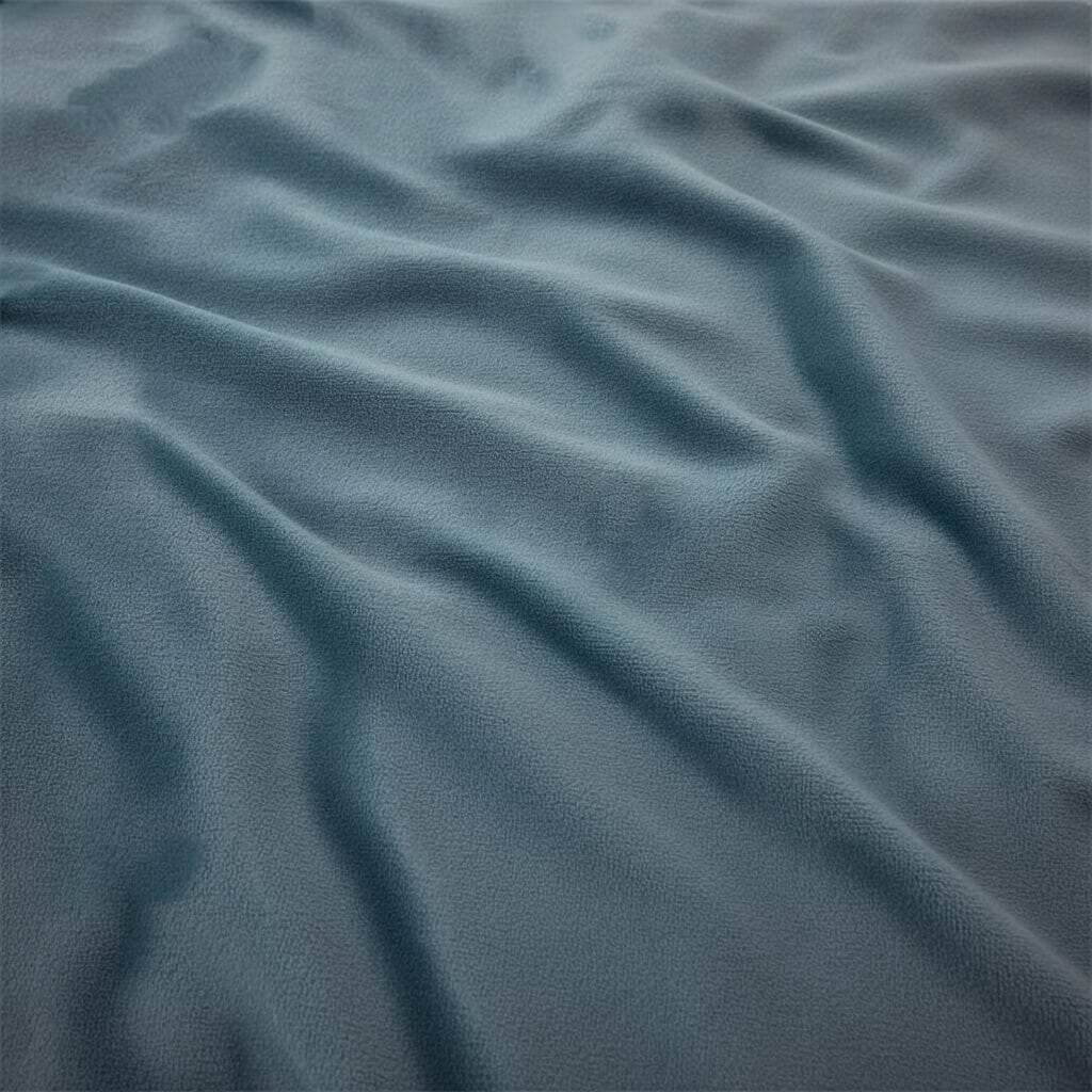 Houssea Housse de Couette en Flanelle Bleu Nuit - Confort Hivernal