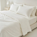 Houssea Housse de Couette en Soie Blanche - Luxe et Douceur Absolue