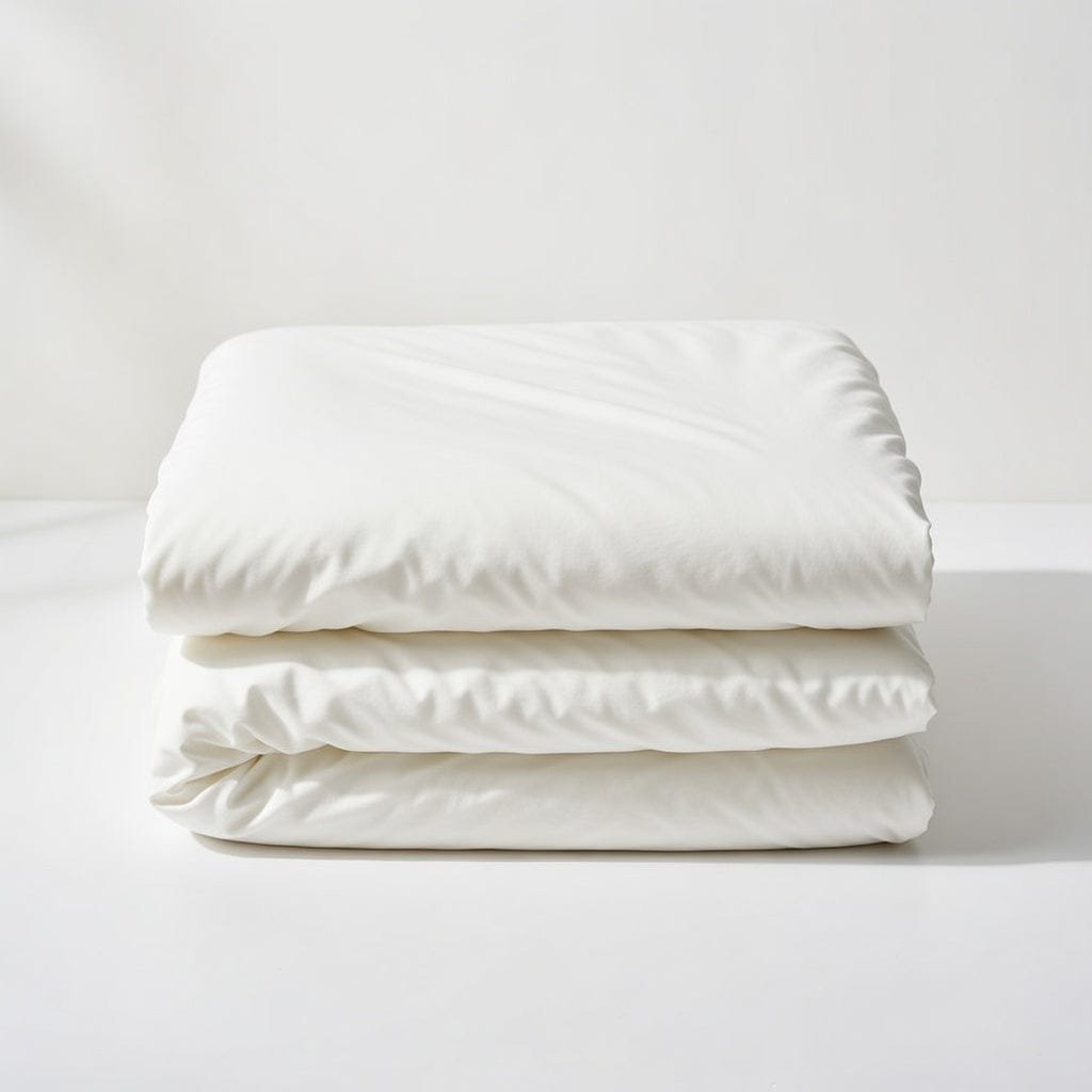 Houssea Housse de Couette en Soie Blanche - Luxe et Douceur Absolue