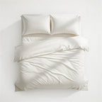 Houssea Housse de Couette en Soie Blanche - Luxe et Douceur Absolue
