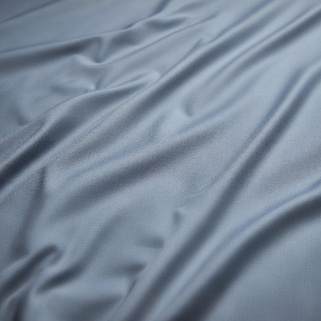 Houssea Housse de Couette en Soie Bleue - Élégance et Douceur