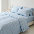 Houssea Housse de Couette en Soie Bleue - Luxe et Douceur Absolue